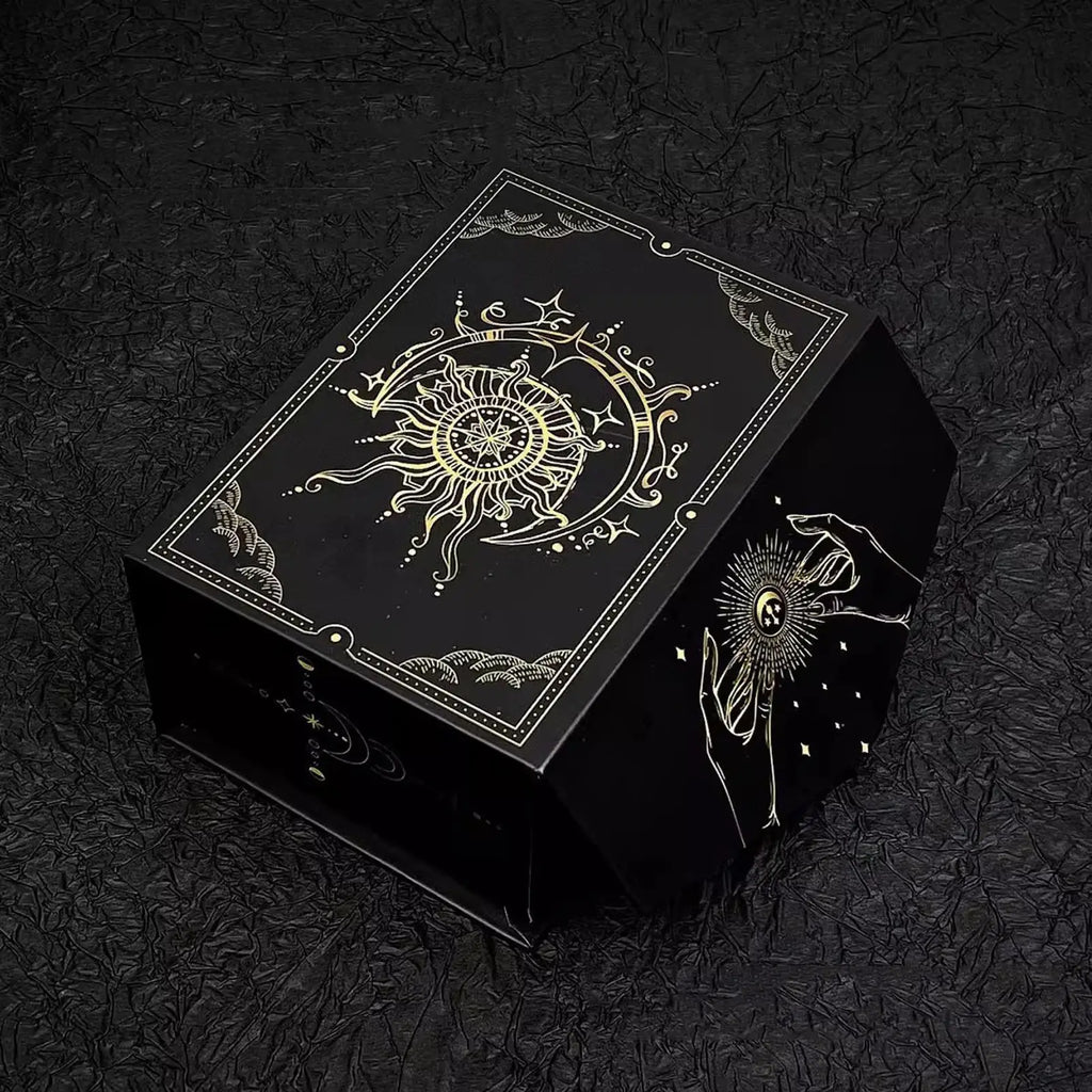 Magnetic Lid Tarot Card Box – Portable Elegant Storage Card Storage Box Nixie