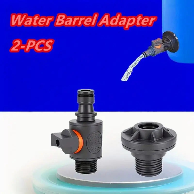1/2-Inch PVC Tank Connector with On/Off Irrigation Valve Tank Irrigation Fitting Nixie