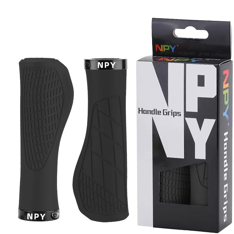 Ergonomic Lock-On MTB Bicycle Handlebar Grips | Non-Slip Bike Handlebar Grips Nixie Black