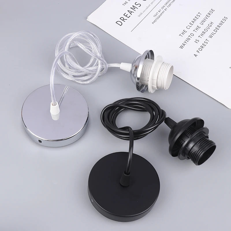 Retro E27 Pendant Lamp Holder Socket with Hanging Wire 1m/1.5m