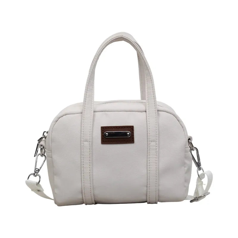 Nixie Women's Canvas Bowling Bag – Pillow Crossbody Handbag Crossbody Shoulder Bag Nixie