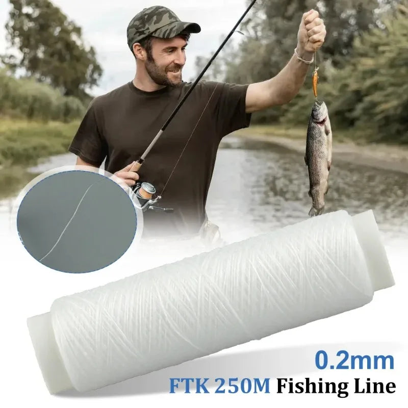 Nixie 0.2mm 250M Elastic Fishing Line – Invisible Bait Thread Elastic Fishing Line Nixie
