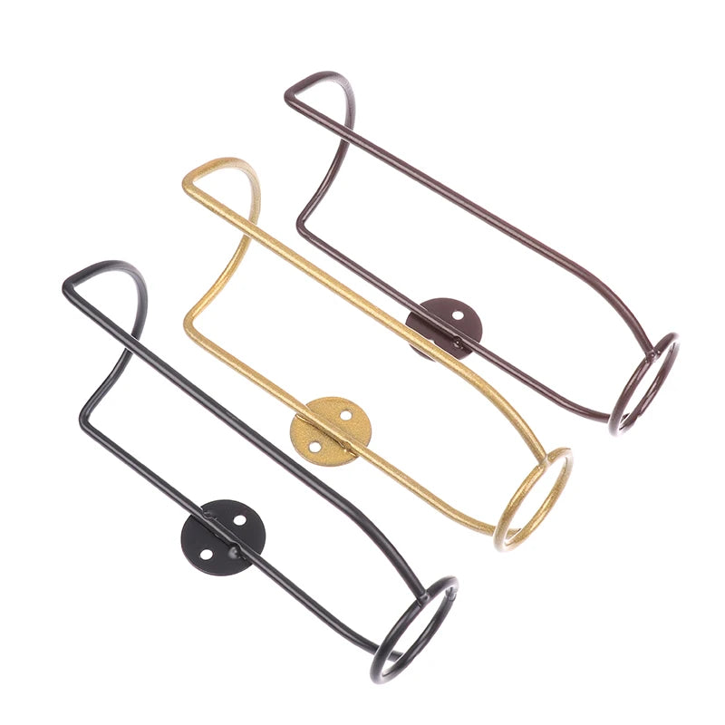 Wall-Mounted Iron Wine & Champagne Bottle Holder Shelf Wine Bottle Holder Nixie