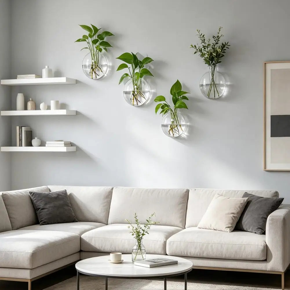 Wall Hanging Glass Planter | Hydroponic Vase Terrarium Wall Glass Planter Nixie