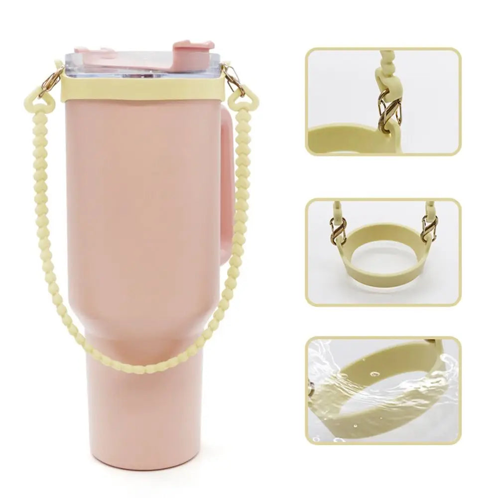 Silicone Water Bottle Sling Carrier with Anti-Slip Strap