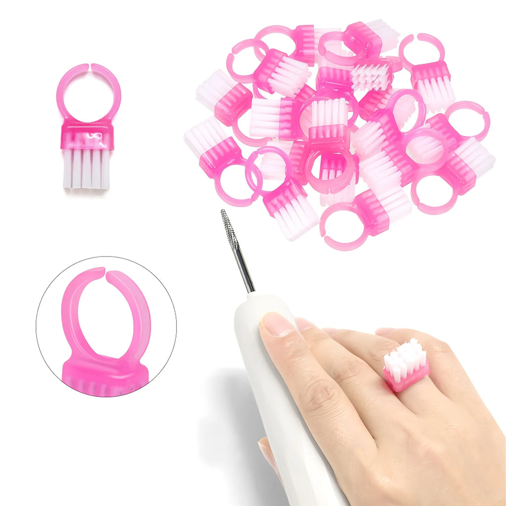 10-Piece Mini Nail Brush Set – Dual-Ended Cuticle Brushes Nail Cuticle Brush Set Nixie