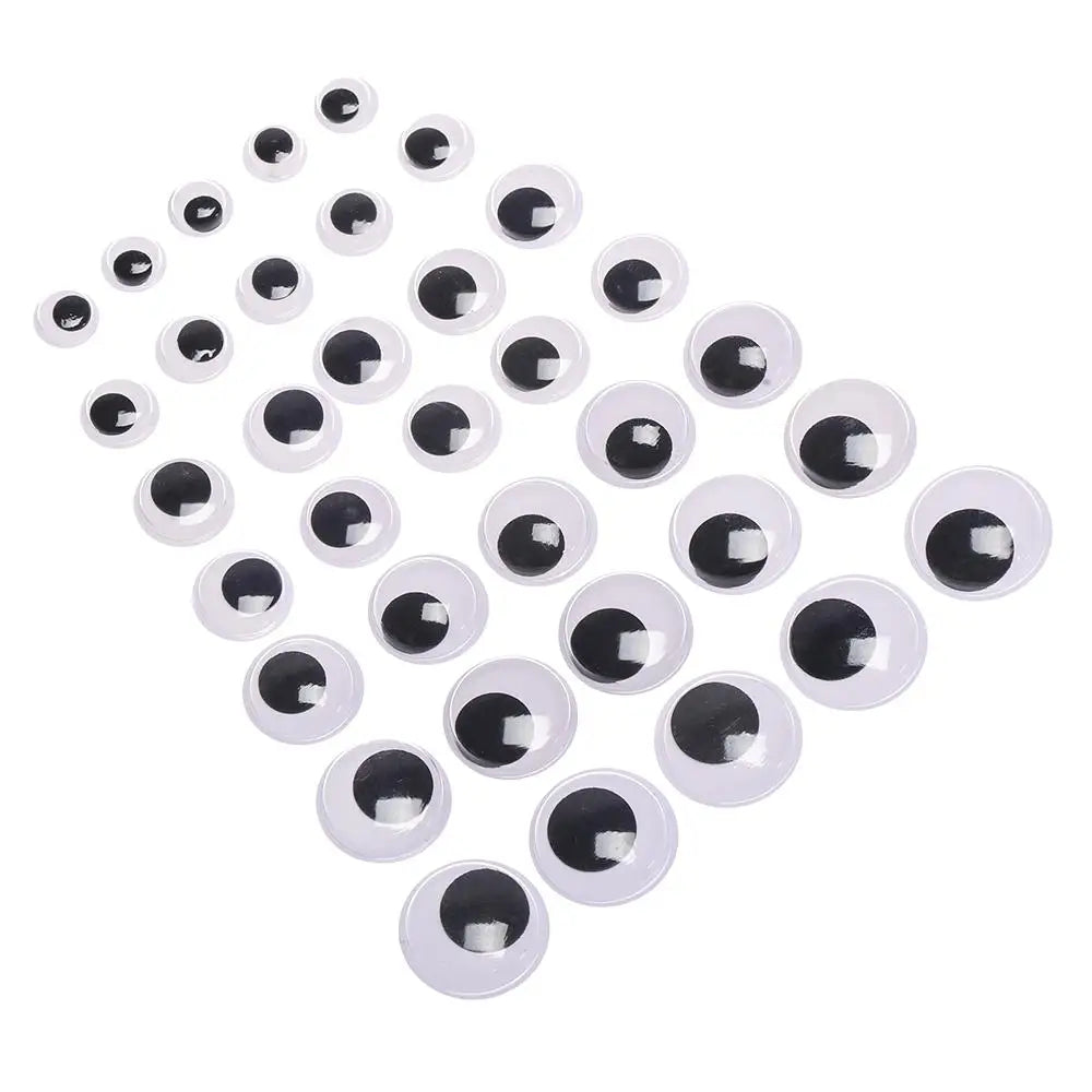 100 Pcs Plastic Doll Eyes – 14 Sizes for DIY Crafts & Plush DIY Craft Eyes Nixie