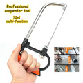 8-in-1 Multi-Purpose Hand Saw Kit with 6 Blades – Wood Metal Glass Multi-Purpose Hand Saw Nixie 1 Set