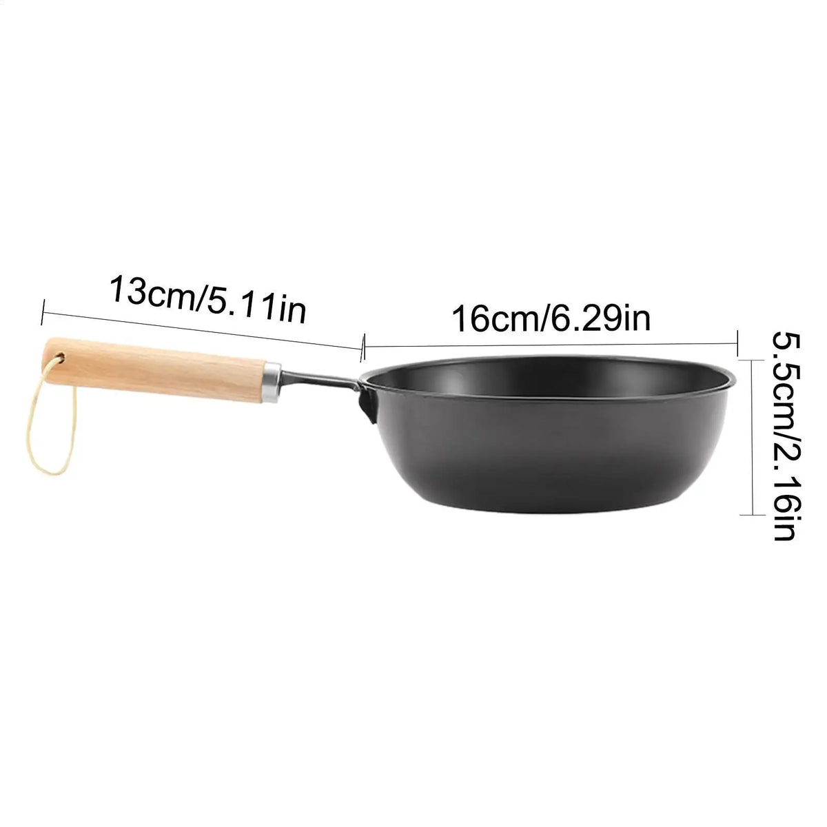 Portable Charcoal Starter Pot Wooden Handle – Mini BBQ Stove