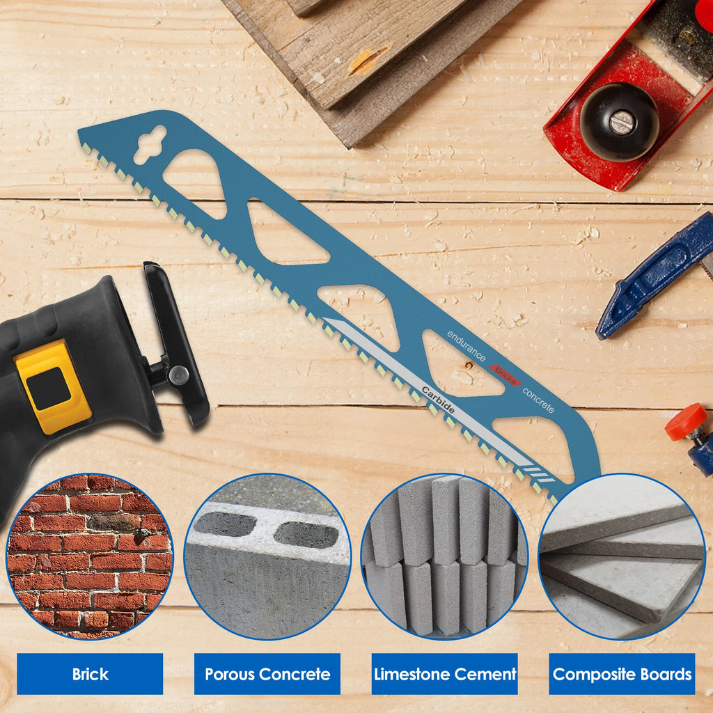 Carbide Reciprocating Saw Blade – Brick, Masonry & Concrete Reciprocating Saw Blade Nixie