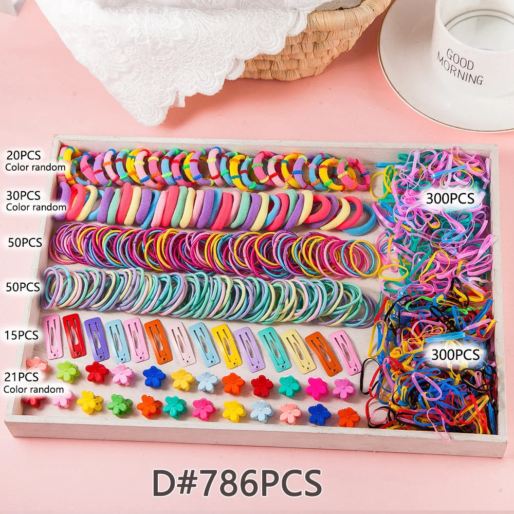 Girls' Sequin Butterfly Hair Clips Set 974 Pcs – BB Hairpins Kids Hair Clips Nixie 1-786Pcs No Box Bag