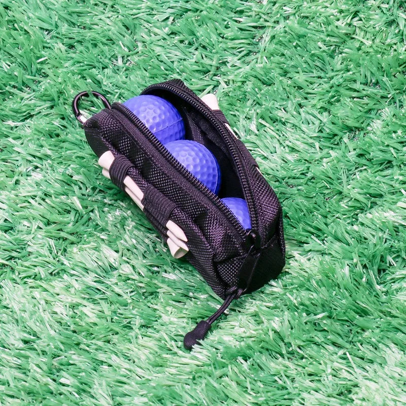 Portable Golf Ball Waist Bag – 3-Ball Clip-On Pouch Golf Ball Bag Nixie