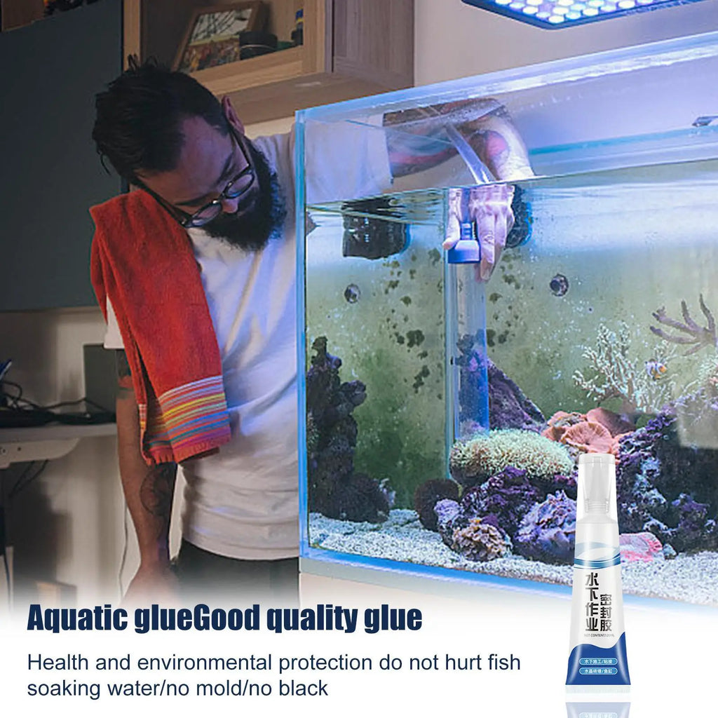 Aquarium Safe Glue 120ml – Clear Waterproof Fish Tank Sealant