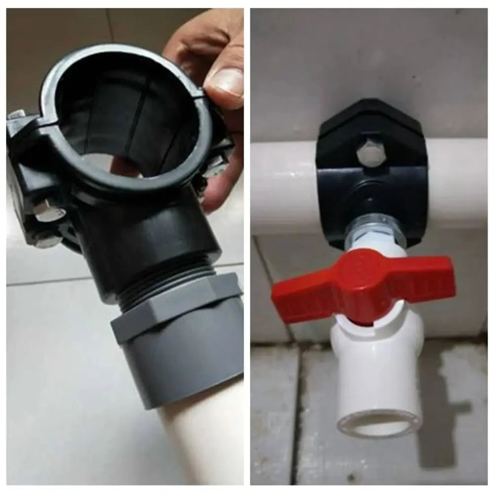 Leak-Proof PE Water Pipe Connector Female Thread Clamp Pipe Connector Clamp Nixie