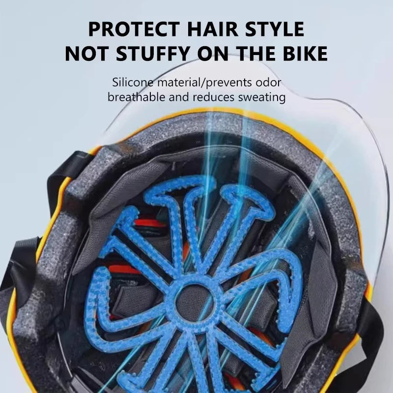 Motorcycle Helmet Inner Silicone Pad – Breathable Hair Protector Helmet Inner Pad Nixie