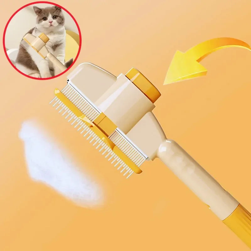 Self-Cleaning Dog & Cat Grooming Comb | One-Button Pet Brush Pet Grooming Brush Nixie