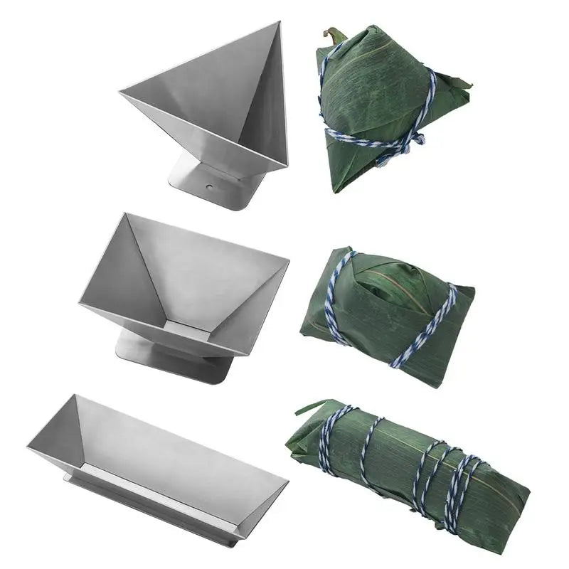 Zongzi Mold Stainless Steel Sticky Rice Dumpling Maker Tool