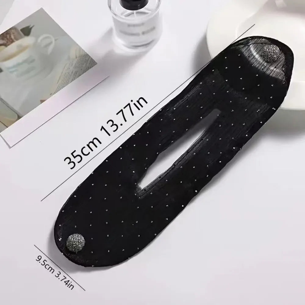 French Diamond Magic Hair Clip Mesh Bun Twist Maker for Women Hair Bun Maker Nixie