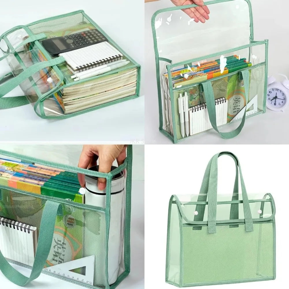 Large Waterproof Transparent Expandable PVC File Storage Bag
