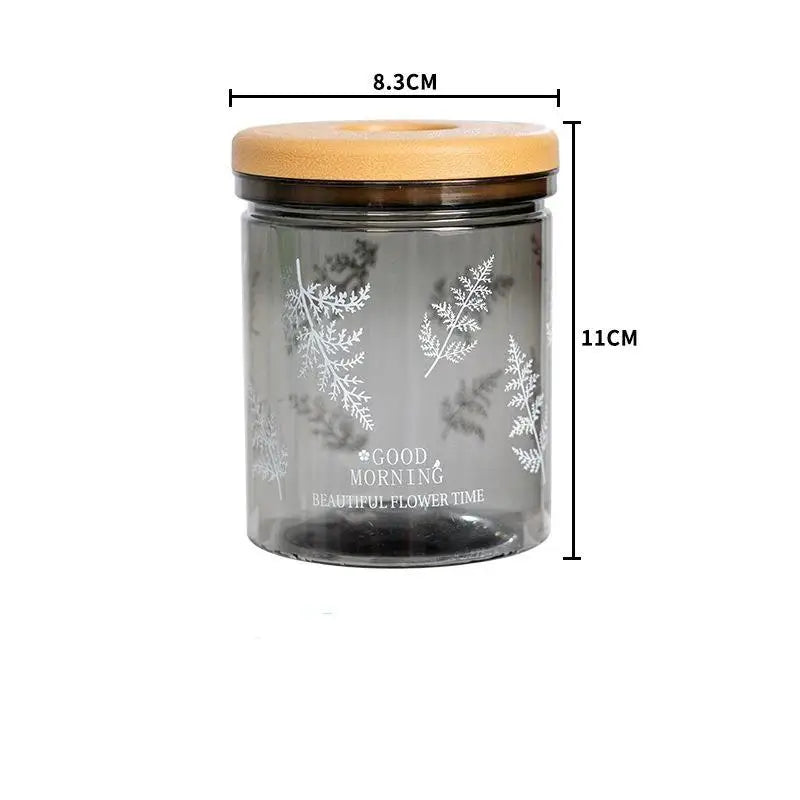 Hydroponic Planter Clear Plastic Fern Pattern Wood Lid | Desktop Hydroponic Planter Nixie A2