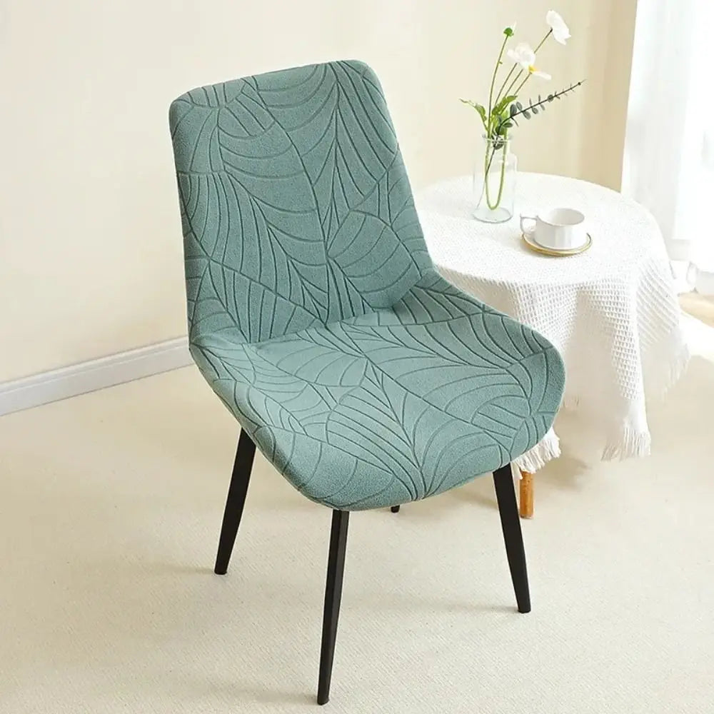 Stretchy Jacquard Dining Chair Cover – Removable & Washable