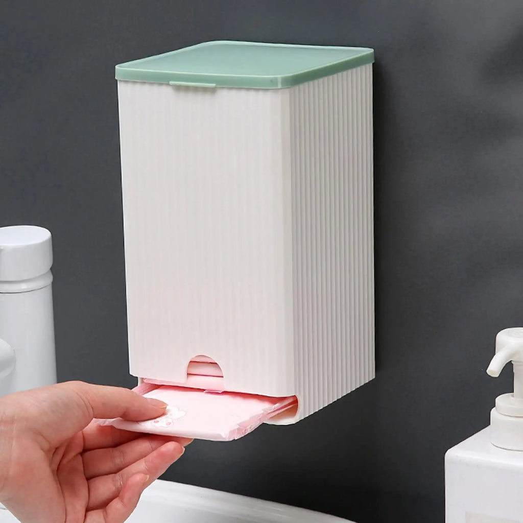 Wall Mounted Bathroom Organizer – Sanitary Napkin Storage Box Bathroom Wall Organizer Nixie