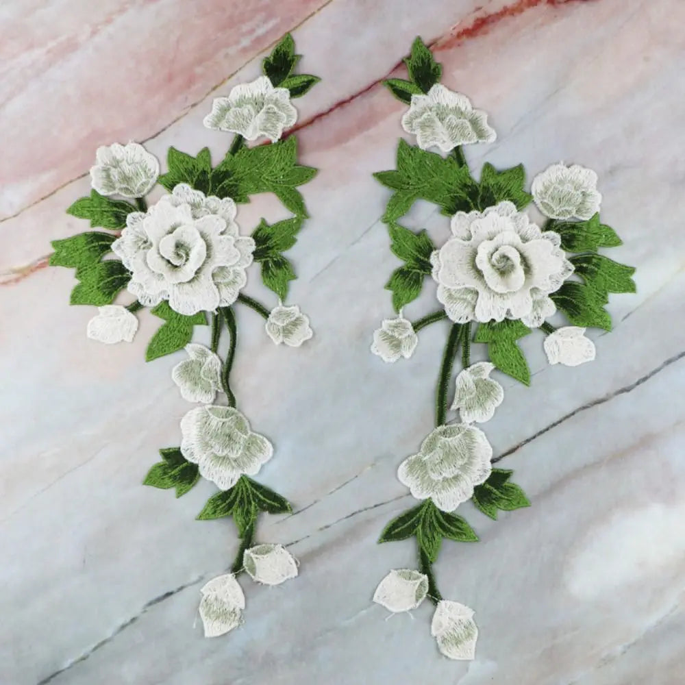 3D Rose Flower Embroidery Applique Patches – DIY Sewing Embroidery Applique Patch Nixie