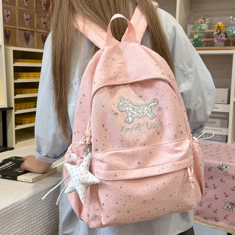 Women's Korean Canvas Backpack – Lightweight Travel & College Bag Canvas Backpack Nixie