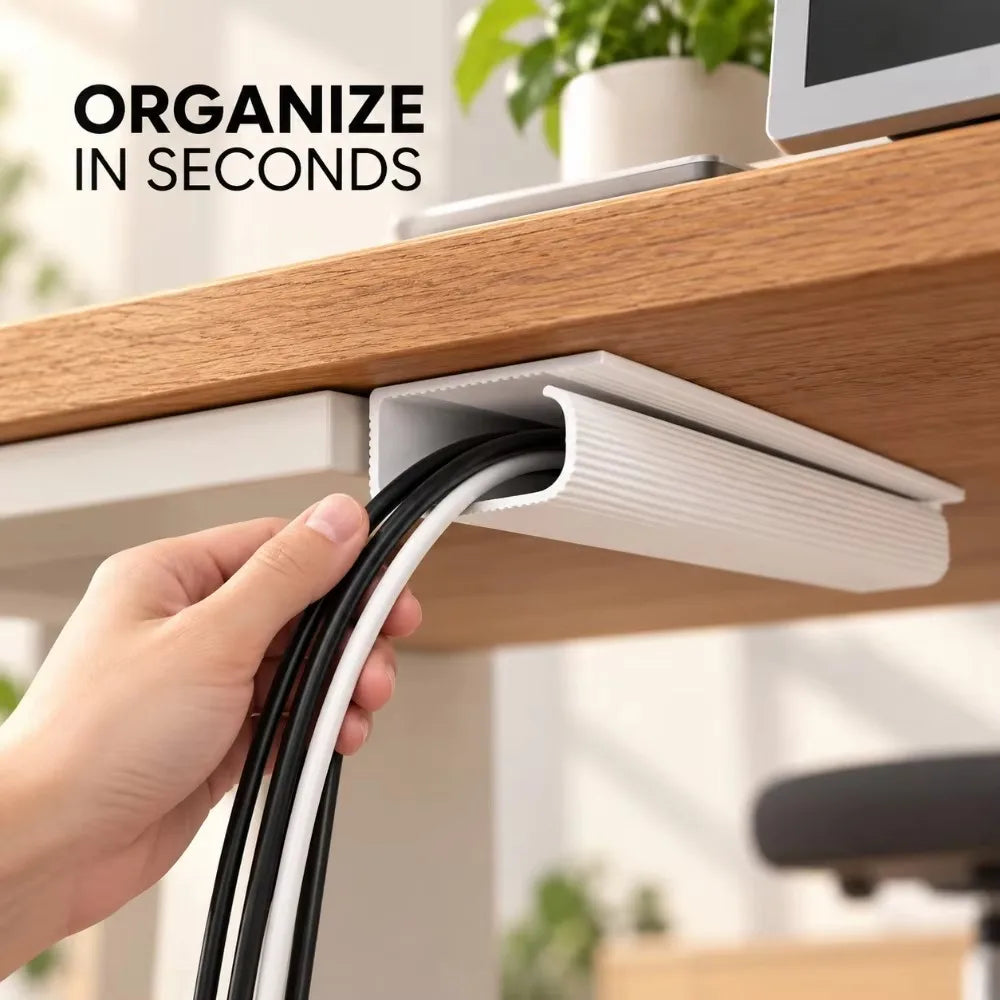 Cable Management Storage Box – Hidden Desktop Wire Organizer