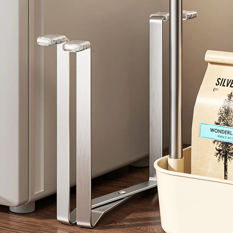 Foldable Stainless Steel Garbage Bag Rack – Kitchen Counter