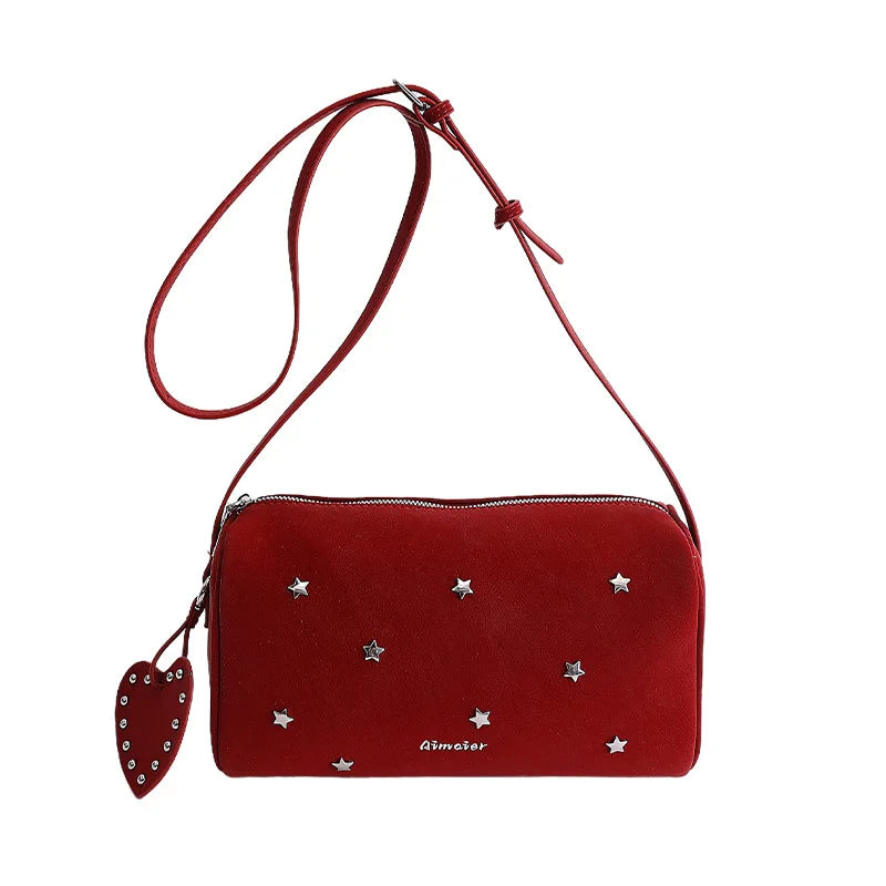 Korean Pillow Crossbody Bag with Star Detail | Women's Bag Crossbody Shoulder Bag Nixie