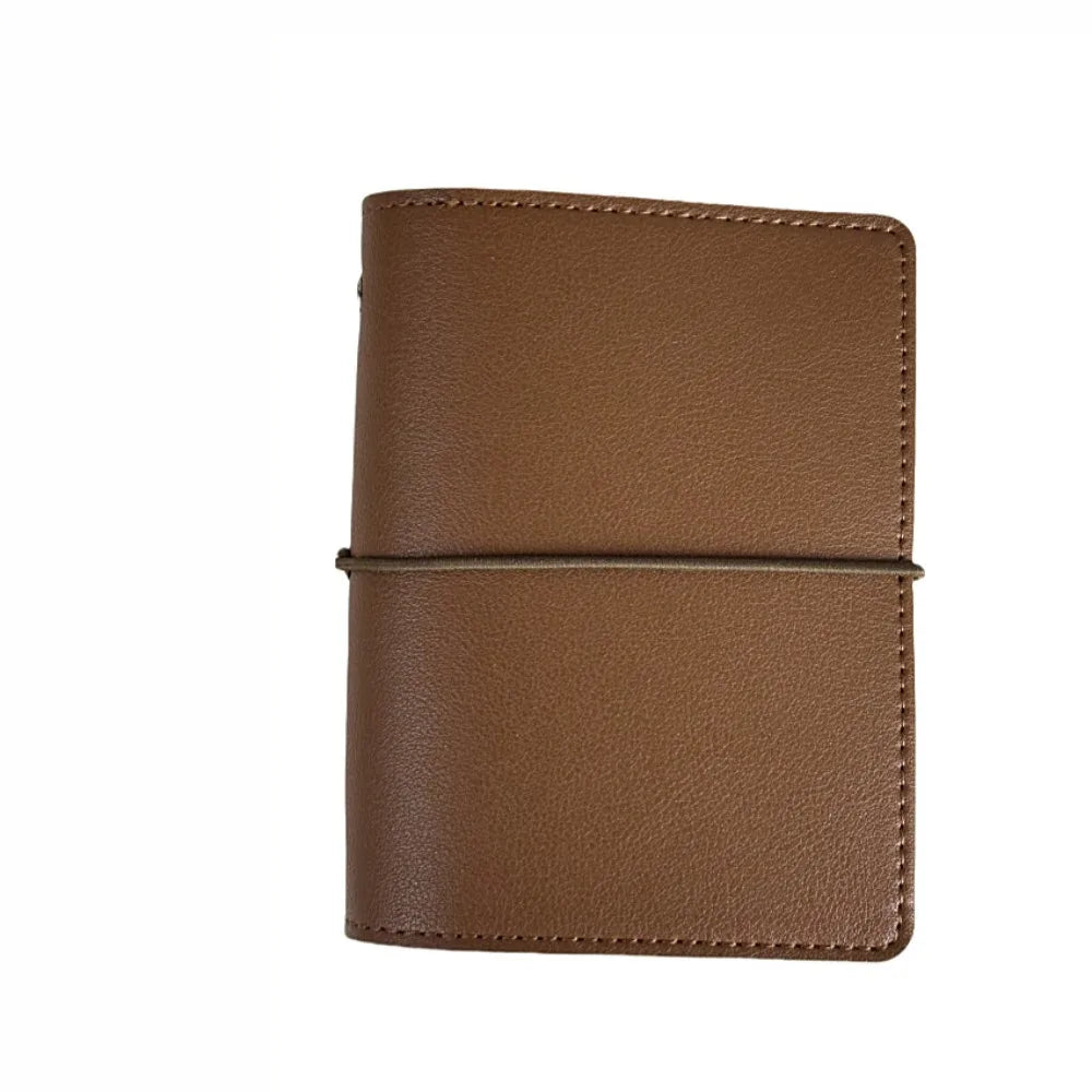 M5 Mini 5-Ring Loose-Leaf Binder Notebook – PU Leather Cover