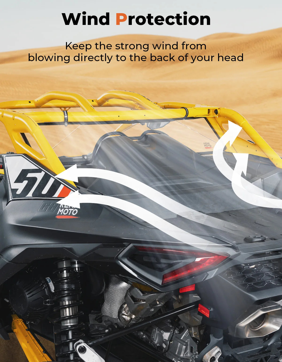 Clear PC Rear Windshield for Can-Am Maverick R 999T DCT 2024-25 UTV Rear Windshield Nixie