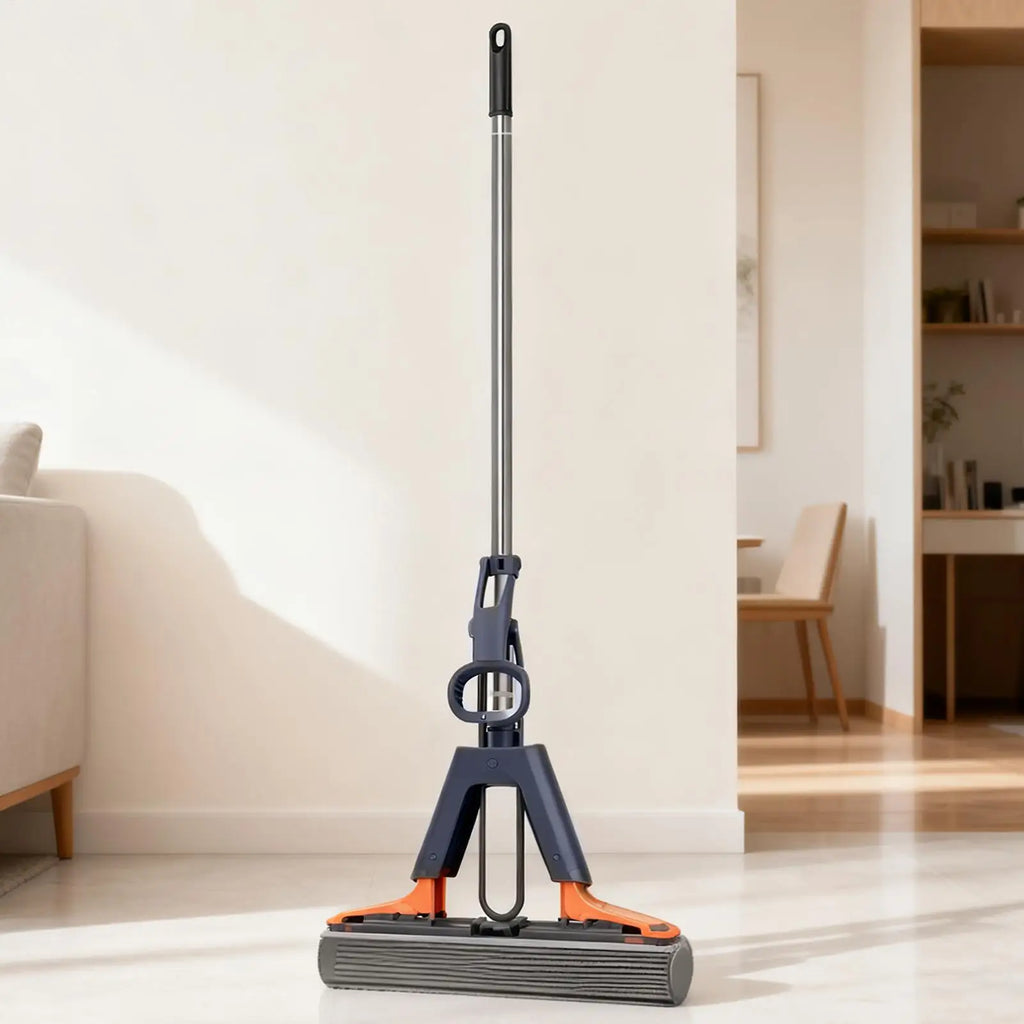 PVA Sponge Roller Mop with 2 Heads – Tiles & Hard Floors Sponge Roller Mop Nixie