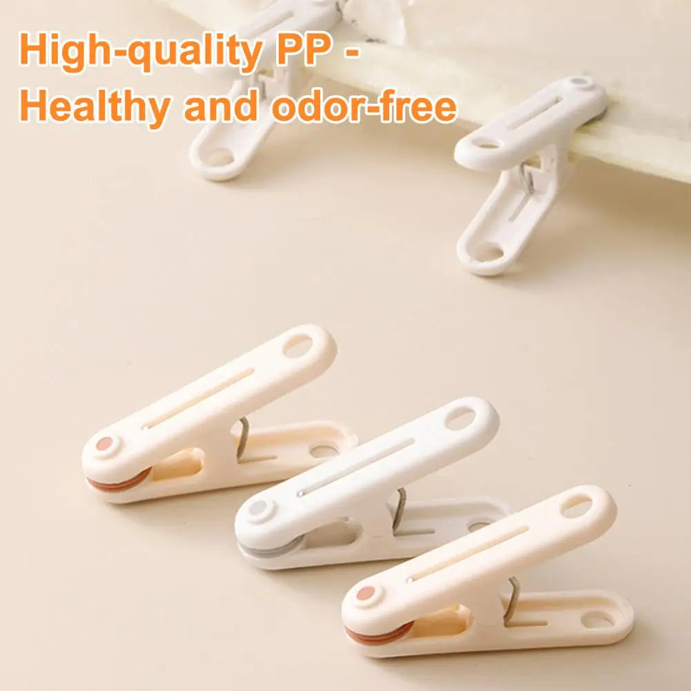 Heavy Duty Windproof Plastic Clothespins, Anti-Slip, 12pcs