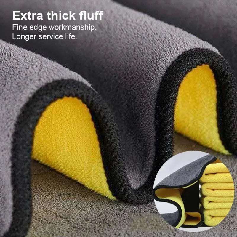 Nixie Microfiber Car Wash Towels – 3-Pack Cleaning Cloths