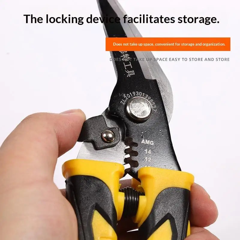 Heavy Duty Tin Snips 2-in-1 Aviation Shears & Wire Stripper Aviation Tin Snips Nixie