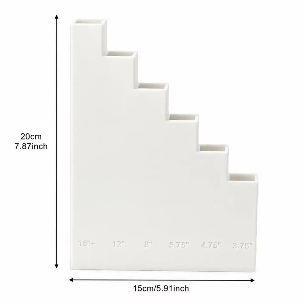 Wall Mounted Zip Tie Organizer – 6 Labeled Size Slots