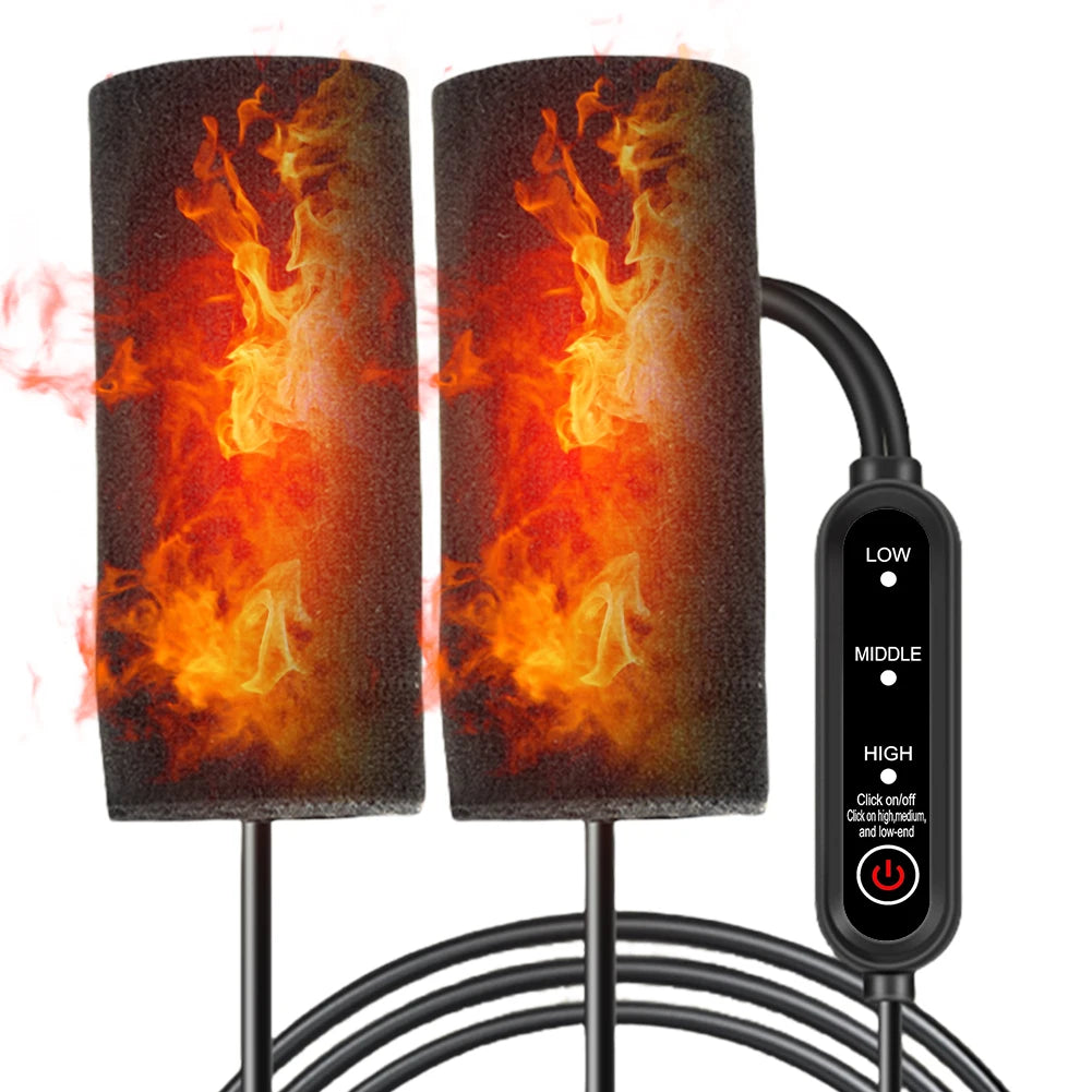 Motorcycle Heated Grip Covers – 3-Gear USB Handlebar Warmer Heated Handlebar Cover Nixie