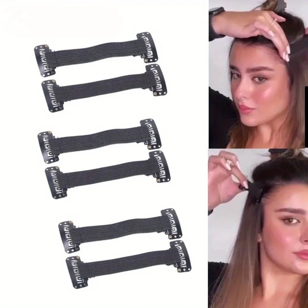 2PCS Elastic Face Lifting Straps Clip Tightening Belt – Black Face Lifting Strap Nixie