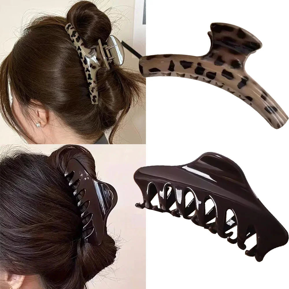 2Pcs Large Hair Claw Clips for Women – Strong Hold, Thick Hair