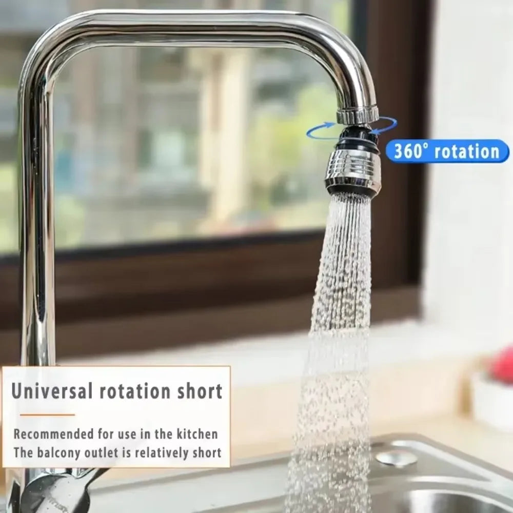 360° Rotatable Faucet Bubbler Extender – Water-Saving Aerator Faucet Tap Aerator Nixie