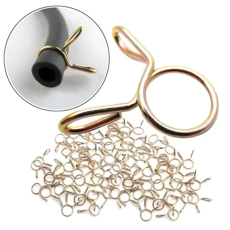 8mm Fuel Line Spring Hose Clamps for Motorcycle ATV Scooter Fuel Line Clamps Nixie 10pcs-8mm