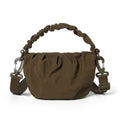 Korean Nylon Crossbody Bag – Pleated Unisex Shoulder Bag Crossbody Shoulder Bag Nixie Brown