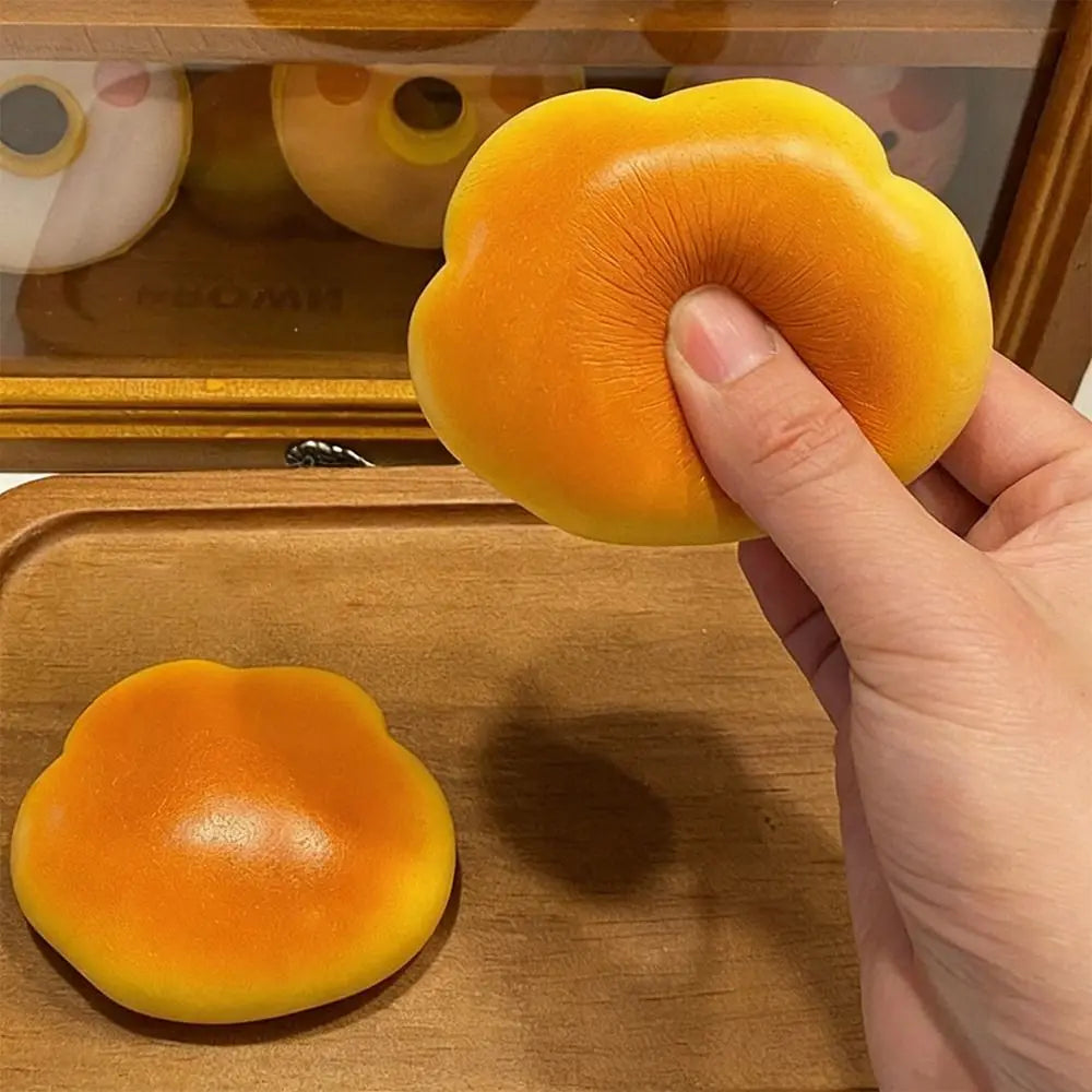 Slow Rebound Cloud Bread Squeeze Fidget Toy – Caramel