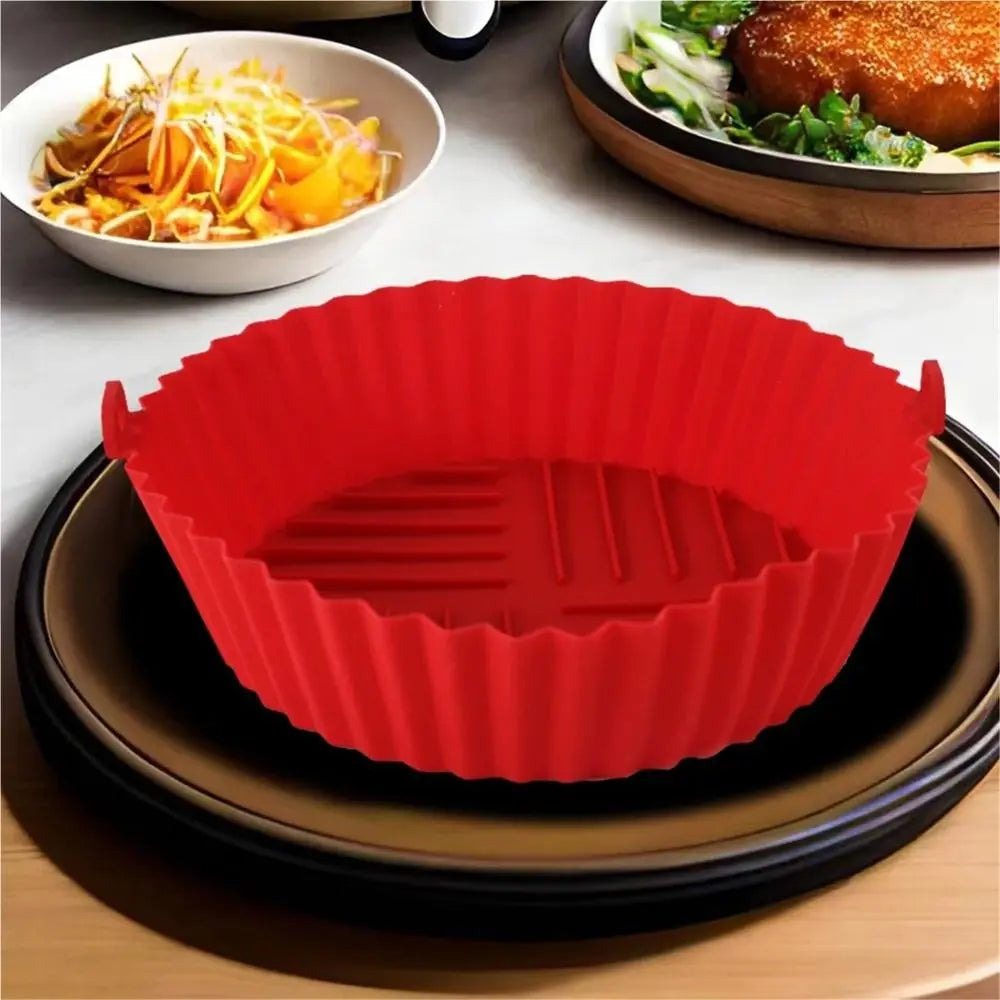 Foldable Silicone Air Fryer Liner Non-Stick Baking Tray Air Fryer Liner Nixie
