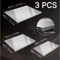 Stainless Steel Cutting Board Thickened Kneading Charcuterie Plate Stainless Steel Cutting Board Nixie 3PCS