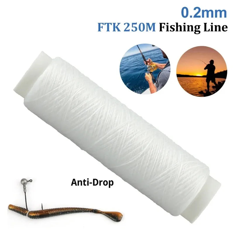 Nixie 0.2mm 250M Elastic Fishing Line – Invisible Bait Thread Elastic Fishing Line Nixie
