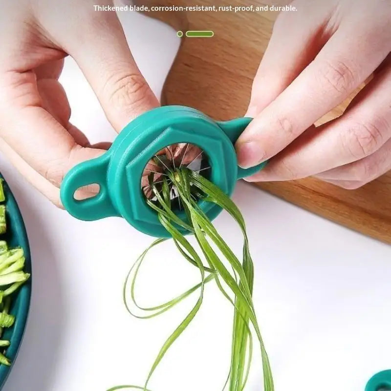 Green Onion Shredder – BPA-Free Stainless Steel Vegetable Slicer Vegetable Shredder Nixie