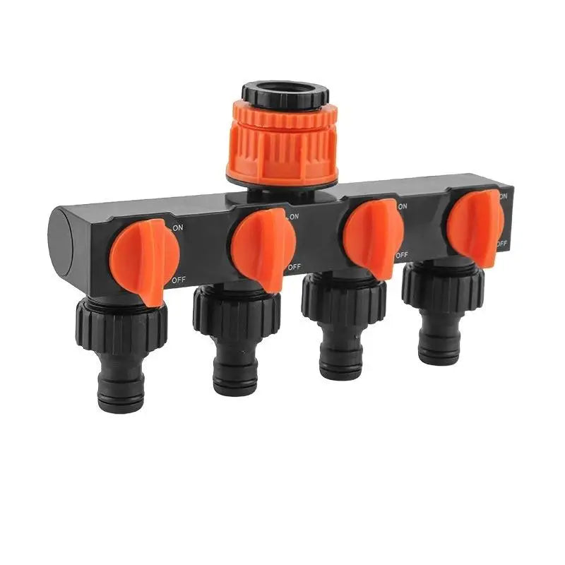 4-Way Garden Tap Water Splitter – Metal Drip Irrigation Garden Tap Splitter Nixie Default Title